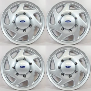 👀 FORD E150 E250 E350 Econoline Van 16" Replacement Hubcaps # B9416S LOGO SET ✅ - Picture 1 of 7