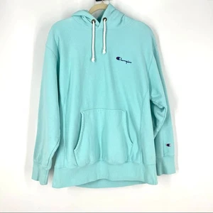 Champion Blue Hoodie Sweater Size XL Cotton Kangaroo Pockets - Picture 1 of 12
