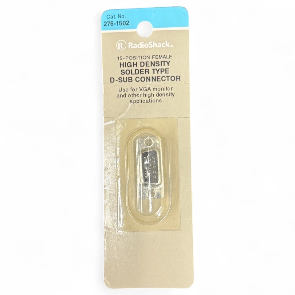 Radioshack 15 Position·Female D-Sub Connector High Density No. 276-1502 - NEW - Image 1 of 2