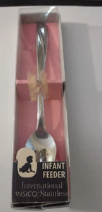 vintage baby child infant feeder spoon international Insico Stainless - Picture 1 of 5