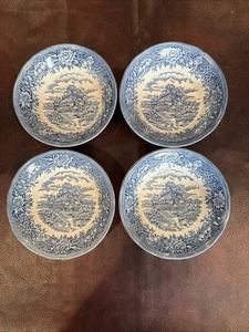 SET DI 4 - SALEM CHINA OLD STAFFORDSHIRE VILLAGGIO INGLESE 5 CIOTOLE BACCHE 1/4" - Foto 1 di 14