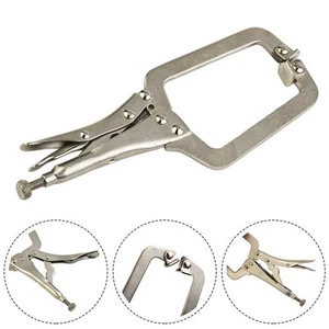 9" inch Steel C Clamp Locking Welding Pliers Wood Tenon Locator Tool - Picture 1 of 15