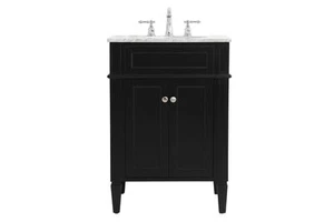 Elegant Lighting VF12524 Park Avenue 24" - Black - Picture 1 of 12