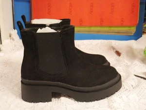 BOTAS BOTINES CHELSEA CHUNKLY NEGRAS RESISTENTES TÓRRIDAS NUEVAS CON ETIQUETAS CREMALLERA INTERIOR AL TOBILLO - Imagen 1 de 10
