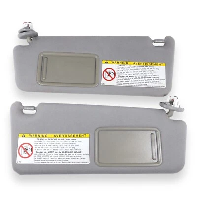 2006-2011 Lexus GS300 GS350 GS430 Driver Passenger Side Sun Visor Pair Set Gray - Image 1 of 4