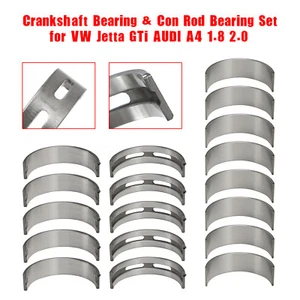 Crankshaft Bearing & Con Rod Bearing Set for VW Jetta GTi AUDI A4 1.8 2.0 ZE - Picture 1 of 11