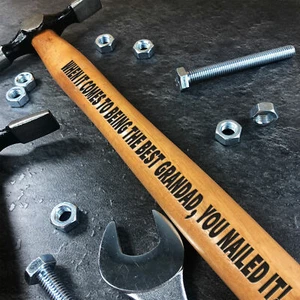 Best Grandad Engraved Hammer Gift For Grandad Birthday Fathers Day Gift For Him - Picture 1 of 7