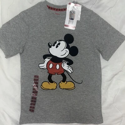 Mickey Mouse Boy's Gray T-shirt Short Sleeve Disney NWT Size 8 - Image 1 of 4