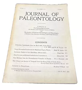1937 Journal Of Paleontology - Imagen 1 de 2