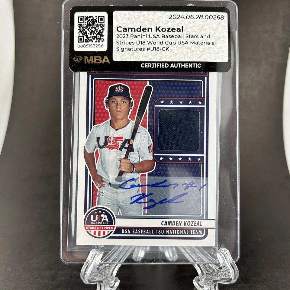 2023 Panini USA Stars & Stripes Camden Kozeal Auto Jersey /72 Vanderbilt - Image 1 of 2