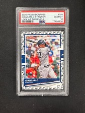 2020 Panini Donruss Giancarlo Stanton #195 Look At This Emoji 14/25 PSA 10 Pop 1