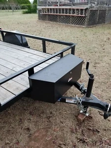 2.31 Cu. Ft. Steel Trailer Tongue Box Weatherproof Seal New Protects Items - Picture 1 of 4