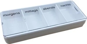 Lata de tabletas dispensador de medicamentos caja de tabletas dosificador de tabletas caja de píldoras - Imagen 1 de 3