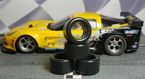 URETHANE SLOT CAR TIRES 2pr PGT-20125LMDF fit NSR GT's Porsche Corvette Audi - Picture 1 of 1