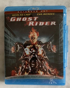 Ghost Rider (Blu-ray, 2007) Extended Cut Nicholas Cage Marvel Eva Mendes Unrated - Picture 1 of 3