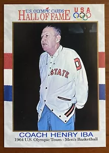 1991 Impel US Olympic Hall of Fame Cards COACH HENRY IBA #61 1964 Basketball - Picture 1 of 2