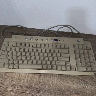 Sony PCVA-KB1P/UB VAIO PS2 Wired QWERTY Compact Keyboard - Image 1 of 4