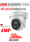 Hikvision DS-2CD2346G2-IU F2.8 AcuSense 4 MP IR Fixed Network Camera WHITE NEW