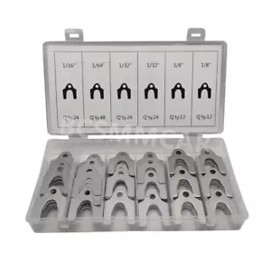 144 Stck. Ausrichtung Karosseriescheibe Sortiment Sturzrolle Zehenpartie Stahl 8 Zoll/16 Zoll/32 Zoll/64 Zoll - Bild 1 von 6