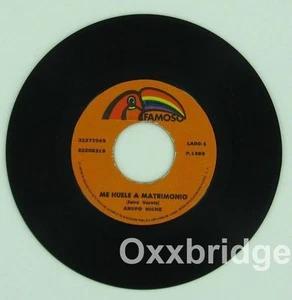 SALSA GRUPO NICHE Colombia FAMOSO Latin 45 Merengue Funk RARE VINYL Jairo Varela - Picture 1 of 3