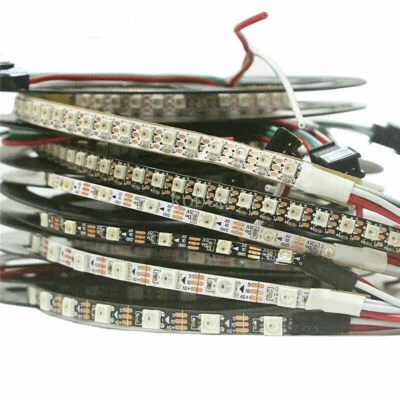 5V width 4mm 5mm 7mm LED Pixel Strip WS2812B narrow width WS2812 3535 5050 RGB - Image 1 of 4