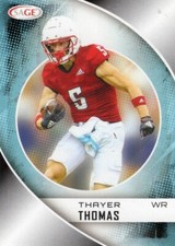 THAYER THOMAS 2023 SAGE SILVER CARD 43 NORTH CAROLINA STATE MINNESOTA VIKINGS