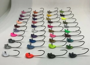 YOUNGBUCKLURES 5 pk 1/32 crappie wobble head JIG #4 HOOK 5 pk "TONS OF COLORS" - Picture 1 of 74