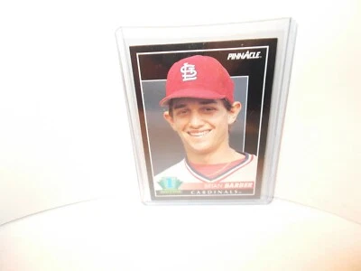 Brian Barber 1992 Pinnacle #298 ROOKIE CARD  St. Louis Cardinals  1st.  ROUND - Image 1 of 2