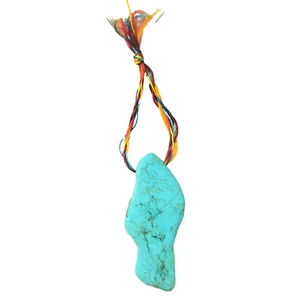 35.00Ct Kingman Arizona Turquoise Rough Bead - 1 piece - Very High Quality - Picture 1 of 9