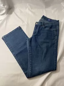 JOCKEY Women’s Size 10 Person to Person Bootcut Denim Blue Jeans Stretchy Soft - Picture 1 of 7
