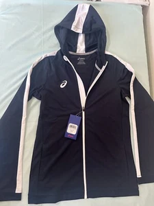 ASICS Team Train Full Zip Jacket Hoody, Team Navy/Team White, Small - Picture 1 of 9