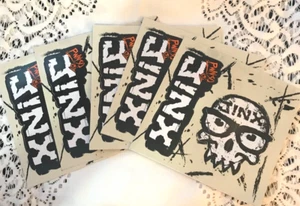 Jinx 3D Logo Skull Minecraft Decal Stickers 5" x 4 3/4" SET OF 5 - Picture 1 of 2