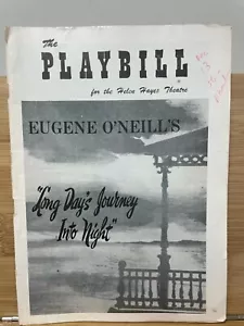 Long Days Journey Into Night Playbill - Teatro Helen Hayes - 10 dicembre 1956 - Foto 1 di 6