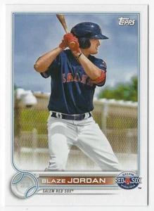 Topps Pro Debut 2022 #PD-115 Blaze Jordan Image Variation SP ~ Boston Red Sox - Imagen 1 de 2