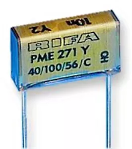 PME271Y422M TAPPO, PELLICOLA, CARTA, 2.2NF, (0.0022UF) 1KVDC/250VAC CLASSE DI SOPPRESSIONE Y2 - Foto 1 di 1