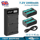 2Pcs Digital Camera Battery+Dual Charger for Sony NP-FM500H A200 A350 A700 A900