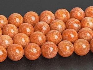 Genuine Natural Orange Calcite Beads Grade AA Round 6/8/10MM Loose Beads - Picture 1 of 4