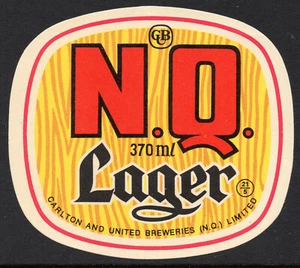 BEER LABEL: NQ LARGER CUB 370 ML PERFECT CONDITION - Foto 1 di 1