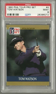 1990 Pro Set Tom Watson Psa 9 PGA Tour MINT GOLF - Picture 1 of 2