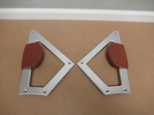 00 01 02 03 04 05 06 Audi TT Saddle Knee Pads Bolsters Alloy Aluminum Set (2) - Picture 1 of 10