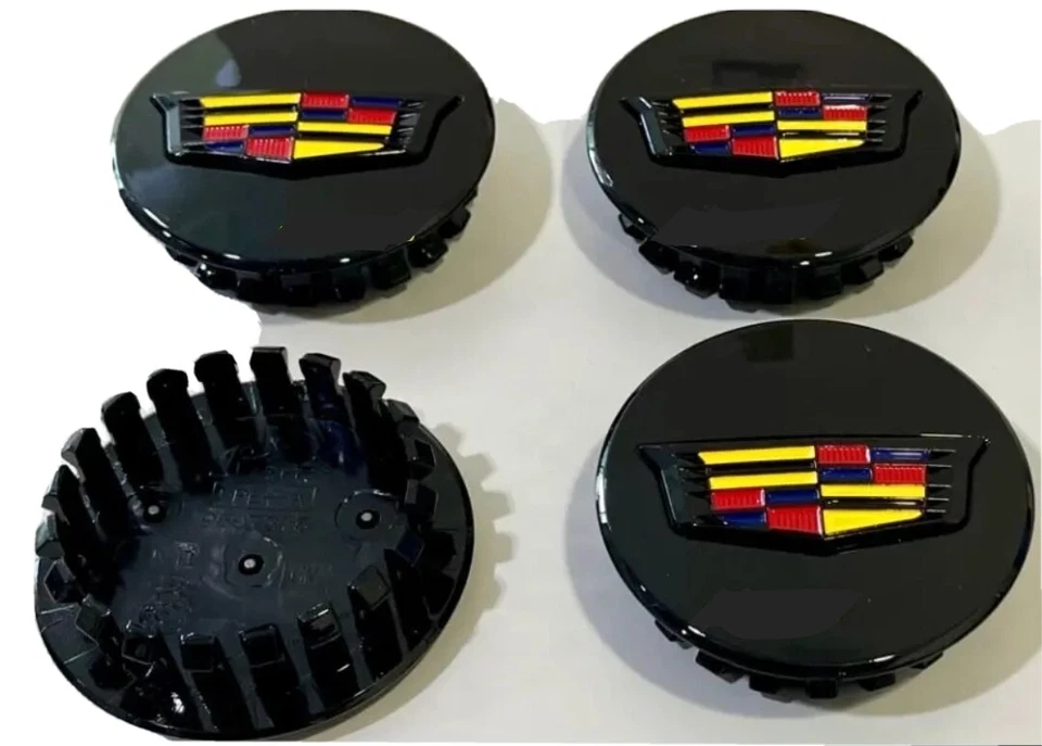 4PCS OF 2015-2020 ESCALADE ESV WHEEL CENTER CAP  CADILLAC COLOR CREST LOGO 67mm - Image 1 of 1