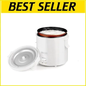 Compact 1.0L Mini Rice Cooker & Steamer - Fast Cooking for Soup, Rice & Oatmeal - Picture 1 of 9