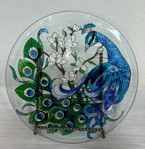 "De colección 10"" redondo Peacock Suncatcher Joan Baker Designs" - Imagen 1 de 18