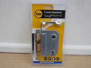 YALE M320 21/2" 64mm 3 LEVER MORTICE SASH LOCK CHROME FINISH - Picture 1 of 1