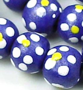 "Ronda de madera floral de primavera/verano azul pizarra de 16" - Imagen 1 de 2