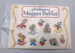 Vintage 1992 Jim Henson's Muppet Babies Set Stickers Kermit Gonzo Miss Piggy - Picture 1 of 2