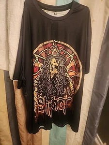 T-Shirt Slipknot Skelett Schädel Krone Pentagramm Metall Rock Band schwarz Herren 5XL - Bild 1 von 2