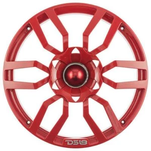 10" Red Speaker Grill Cover Built In Bullet Tweeter RGB Pro Audio DS18 - Picture 1 of 7