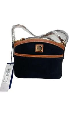 Dooney & Bourke Suede Domed Crossbody Black - Image 1 of 4