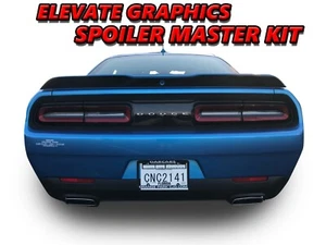 For Dodge Challenger Spoiler Master Graphics Stripes Vinyl Decals Stickers 15-21 - Picture 1 of 9